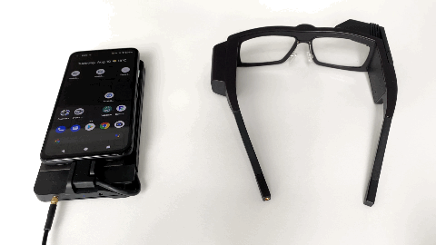 Connect Smart Glasses with Coax Cable