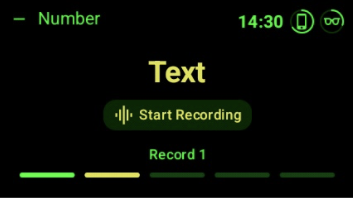 Text Step HUD UI